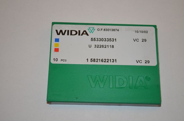 Wendeschneidplatten ,WIDIA, U32262118 ,VC29, 10Stück, INSERTS, RHV6737
