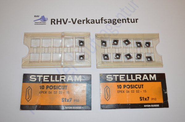 Wendeschneidplatten, STELLRAM, EPEX 060202-15,P10,12Stück, INSERTS, RHV6894