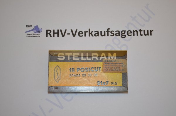 Wendeschneidplatten, STELLRAM, EPMM 080308,P10, 8Stück, INSERTS, RHV6900
