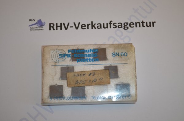 Wendeschneidplatten, Ceram Tec, SPK  SN60  Fase 03 0,05x20, 6Stück, RHV6945