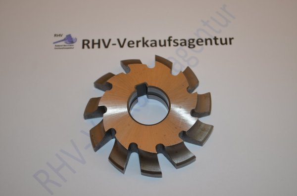 Viertelkreis-Formfräser, R=10 B, DDR, konkav, DIN 6513, RHV6997