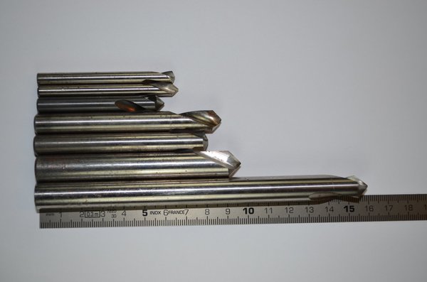NC -Anbohrer, Ø6-12,7, HM/HSS, 7Stück,mit Zylinder Schaft, RHV4654,