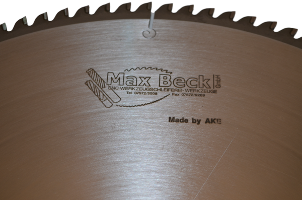 Hartmetallbestücktes Kreissägeblatt D450x4,4/3,8x30(50) mm, Max Beck,  RHV8716