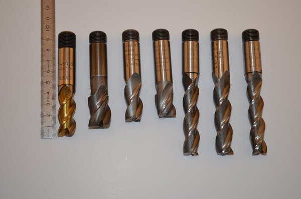 Schaftfräser, Schlichtfräser,  D15-20mm,  7Stück,  PWZ, Silmax,  RHV10115