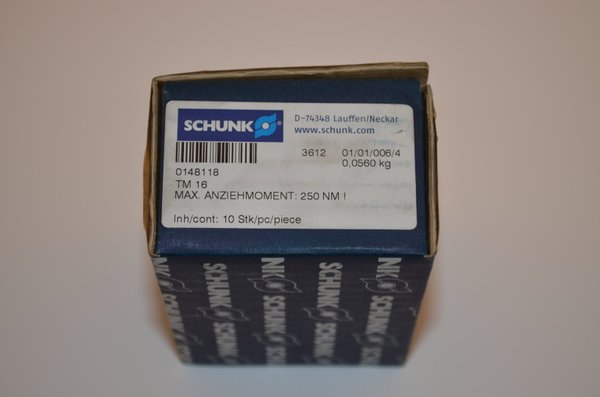 T-Nutenschrauben Typ TM 16 SCHUNK 10 Stück RHV9910