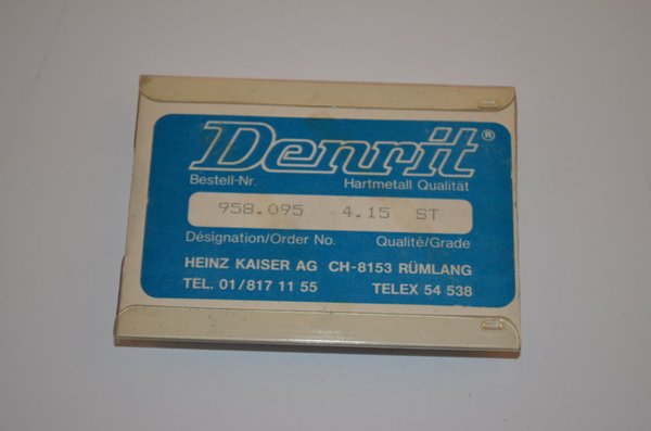 Denrit Ø 19x10x6mm  Kaiser 958.095 Typ2 5 Stück Wendeschneidplatten   RHV11851