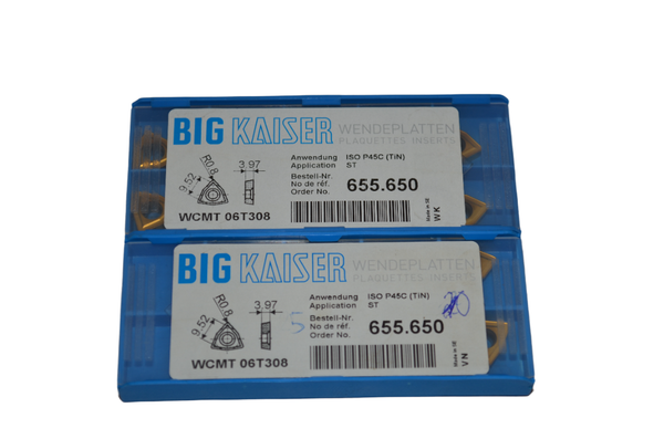 WCMT 06T308 ISO P45C Kaiser Nr.655.650 15 Stück Wendeschneidplatten RHV12734