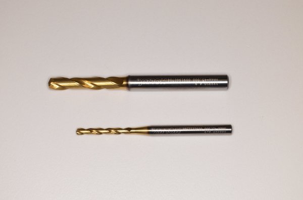 VHM-Spiralbohrer Ø 2,5-4,9 mm Z=2 extra kurz 4xD 2 Stück Holex Konvolut RHV13311