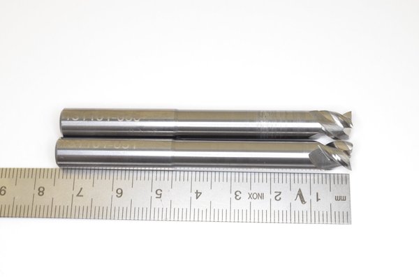 HSC Hartmetall Schaftfräser D 8 mm Best Carbide R=0,2 mm 2 Stück RHV13488