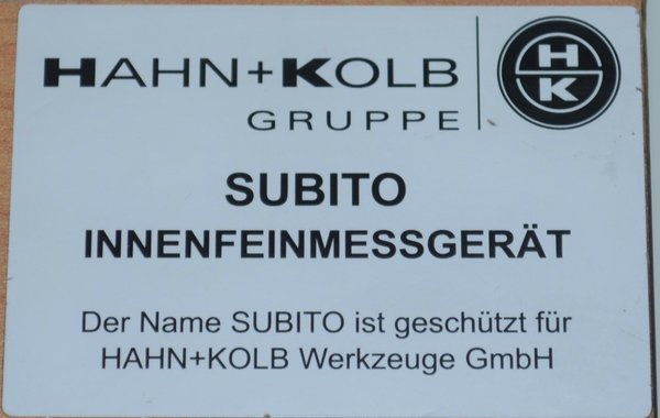 SUBITO  18-35mm  HAHN &KOLB Schwenk Innenfeinmessgerät RHV15336