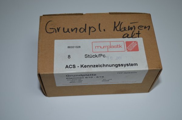 Grundplatte 6/10 – 6/15 8 Stk. murrplastik ACS RHV15550