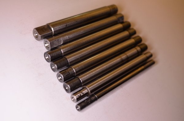 Drehdorn D 5-10 mm Konvolut Länge77,8- 85 mm 8 Stück Turning mandrel RHV14256