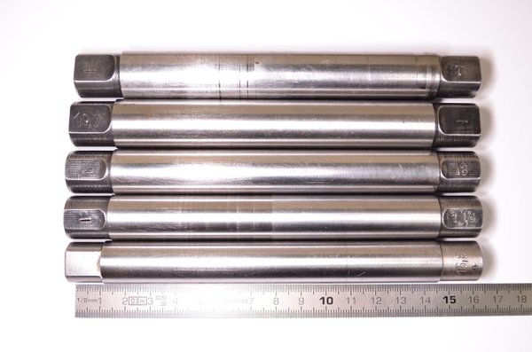 Drehdorn D 16,8-20 mm Konvolut Länge 160 mm 5 Stück Turning mandrel RHV14290
