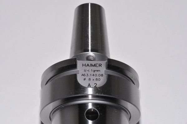HAIMER HSK -A63 Schrumpffutter D8mm A80mm Werkzeugaufnahme RHV16520