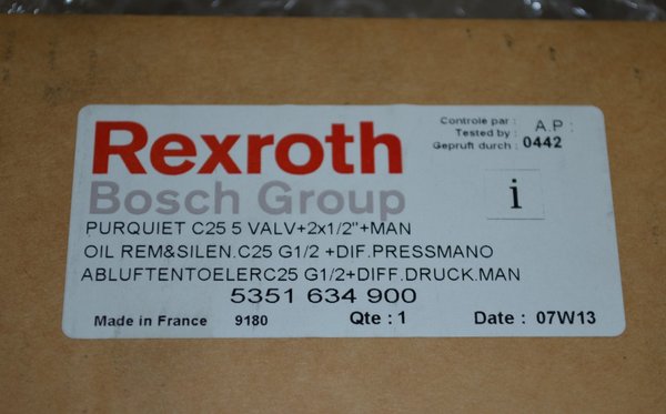 Rexroth/Bosch Abluftentoeler C25 G1/2 +Diff. Druck. Man 5351634900 RHV13717