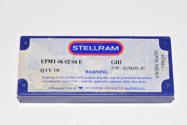 Wendeplatten EPMT 06 02 04 E   Stellram (Swiss) 9 Stück GH1 RHV16964