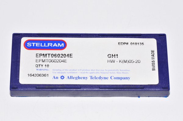 Wendeplatten EPMT 060204E   Stellram (Swiss) 10 Stück GH1 RHV16967