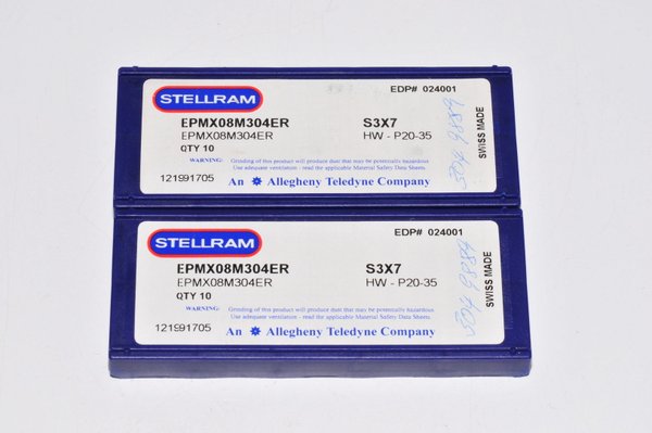 Wendeplatten EPMX 08M304ER   Stellram (Swiss) 19 Stück S3X7 RHV16983