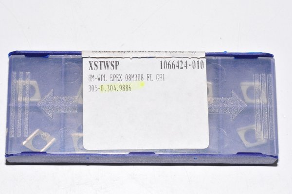 EPEX 08M308 FL GH1 HM Wendeschneidplatten 10 Stück RHV16985