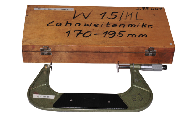 Teller Bügelmessschraube 170-195 mm  Hahn & Kolb Zahnweiten Mikrometer  RHV17133