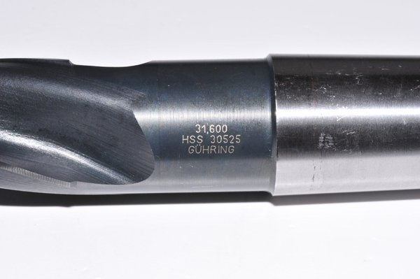 Aufbohrer mit Morsekegel D31,600 mm HSS MK3 Gühring DIN 343 Schneiden 3 RHV17473