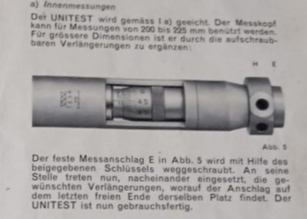 Tesa Unitest 200 mm bis 1400mm Tesa Renens+Lausanne RHV19527